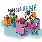6th: ‘BENE office desk for call... 1-800-331-BENE.’ 